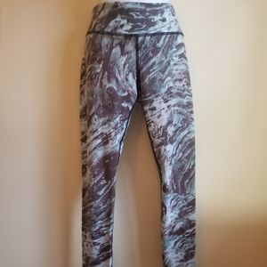 Vimmia Yoga Athletic Leggings Marble Pattern Small